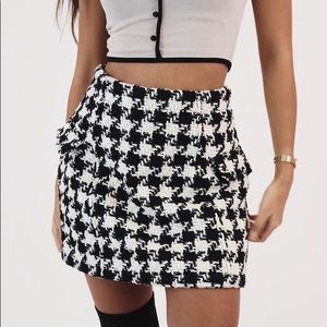 Crybaby houndstooth skirt